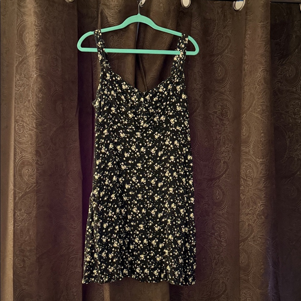 Old Navy Black Floral Mini Dress